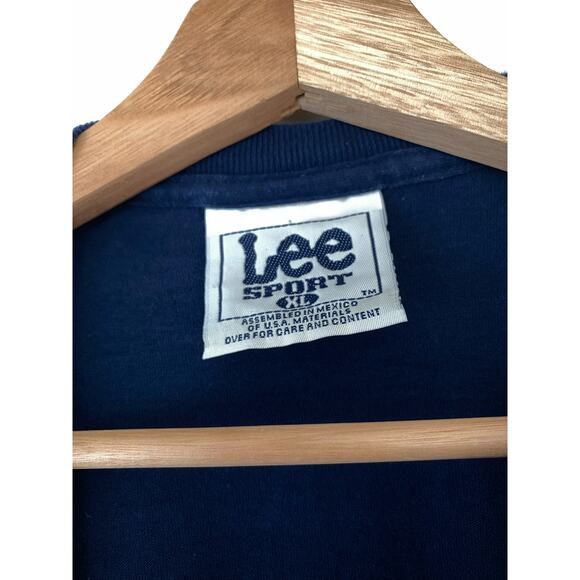 VTG 1998 Lee Sport Mark McGwire Home Run Record Navy Blue T-Shirt - Picture 4 of 5